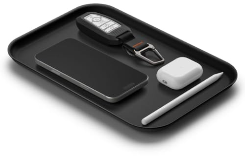 Spigen Modern Valet Catchall Tray Premium PU Organizer Designed for Office Kitchen Desk & Bedside for Key Wallet Watch Phone Jewelry and Everyday Carry Accessories