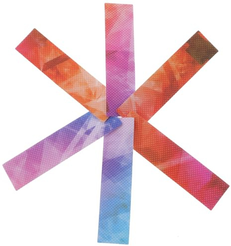 Angoily 12 Stück Stressabbau Aufkleber Bunte Sensorische Streifen mit Rauer Textur Selbstklebend aus Langlebigem Peva Beruhigende Stress Sticker für Erwachsene Entspannung