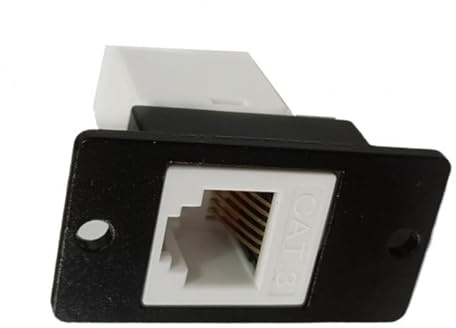 ZIDDAR RJ12 6P6C Telefonsteckdosen mit vergoldeten Kontakten für industrielle Steuerungssysteme, feste Telefonbuchsen mit Gewinde