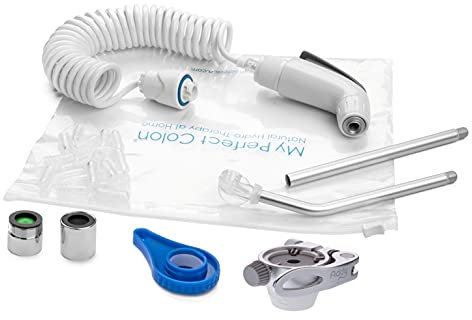 Lavaggio Intestinale Domestico My Perfect Colon FAST TRAVEL, Si collega a Rubinetto, Adattatore da Viaggio Incluso, Clistere Pulizia Colon Non Invasivo Ideale per Stitichezza, Prodotto Italiano