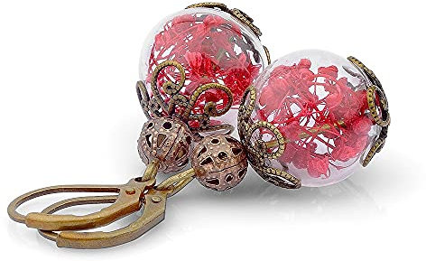 Echte Blüten Ohrringe Sommerfreude III - Naturschmuck - Ohrhänger Hängend ca 3,5cm