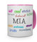 printplanet Tasse mit Namen Mia - Positive Eigenschaften von Mia - Namenstasse, Kaffeebecher, Mug, Becher, Kaffeetasse - Farbe Rosa