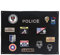 AOUTACC Taktische Patch-Anzeigetafel,33,5 Zoll x 27,5 Zoll Haken & Schleife Moralabzeichen Tafel,Taktisches Militär Abzeichen-Halterbrett für Militärische Armee Uniformabzeichen-Schwarz
