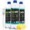BiOHY Limpia cristales y superficies (3 botellas de 1 litro) + Dosificador | Concentrado para uso de aparatos y suelos duros | Olor agradable y limpieza sin rayas (Oberflächenreiniger)