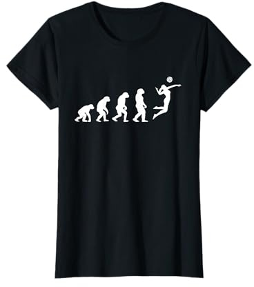 Evolution zu einer Volleyball Spielerin für Damen T-Shirt