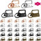 Bigxin Schlüsselband Rohlinge,30 Stück Klemmschließeanhänger mit Schlüsselring,Werkzeugzange Herstellung von DIY Schlüsselbändern Wristlet Hardware für 32 mm Breites Gurtband Tasche(5 Farbe)