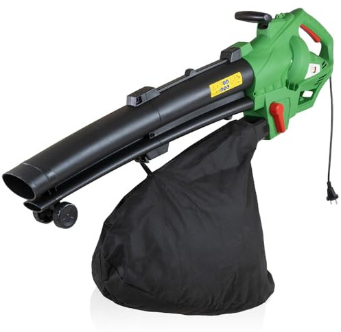 TERRE JARDIN - Soplador de Hojas Batería Eléctrico 3000 W - Aspirador/triturador de jardín 3 en 1 - Bolsa de 45 L - Velocidad de soplado 240 km/h - Reduce el Volumen de residuos y Hojas en un 90%