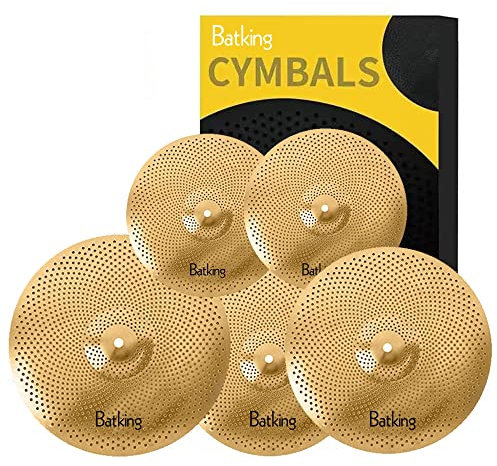 Batking - Platillos silenciosos (5 unidades, 60% a 70% 35,6 cm, 45,7 cm, 45,7 cm, 50,8 cm)