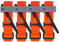 RHINO RESCUE Tourniquets, Einhändig Erste-Hilfe-Set für Notfallblutungen, Militärischer, Lebensrettender Nofallsanitäter für Gefechte im Freien Feld Taktisch mit Kunststoffwinde，4PCS Orange