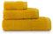 ZWOLTEX Himmlisch weiche Handtücher aus 100% Ägyptischer Baumwolle I Made IN EU I Gästehandtücher Duschtuch Badetuch - Handtuch Set Paulo - Set (1x 70x140 + 1x 50x100 + 1x 30x50) - Kurkuma