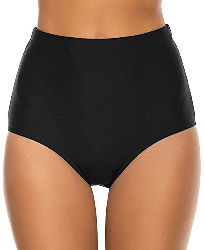 IQYU Körperbetont Shorts High Bikini Damen für Shorts Bottoms Running Swim Geraffte Taille Bottom Briefs Beach Swimwears Tankinis Set Steinhart Uhren