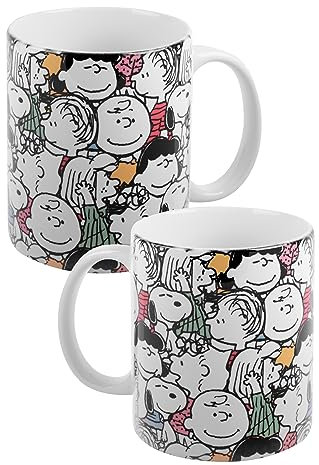 The Peanuts - Tazza da caffè Snoopy Allover in ceramica, 320 ml