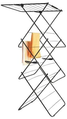 lakeland 4ft Lift Up Clothes Airer With Shelf – Anti-Slip Structure & Lockable Side Clips