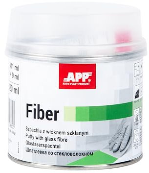 AUTO-PLAST PRODUKT App Fiber Mastic carrosserie Voiture avec Fibre de Verre | Résine Polyester avec durcisseur | Vert | 420 ML