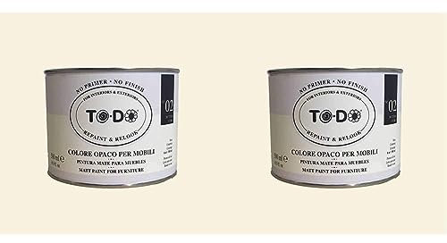Fleur Paint TO-DO COLORE MOBILI 500ML N.2 BUTTER CURL (Confezione da 2)