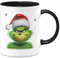 Tassenbrennerei Grinch Tasse - Kaffeetasse mit Spruch, Weihnachtstasse lustig - Weihnachts-Deko Anti-Weihnachten (Schwarz)