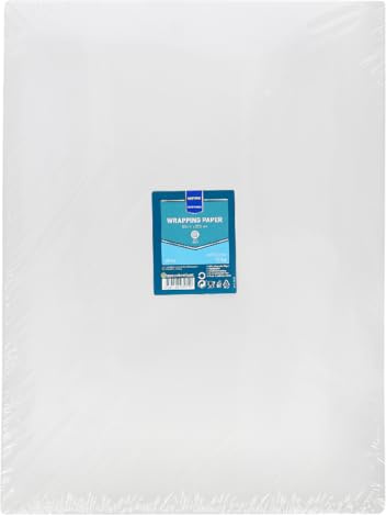 METRO Professional 10 kg Einschlagpapiere, Cellulose 50 cm x 37,5 cm Weiss 1/4 Bogen