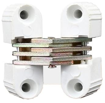 Cerniere A Scomparsa 6 pz 0-180 Gradi Croce Cerniera di Plastica Pieghevole Barile Invisibile Porta A Scomparsa Cerniere Nascoste Tavolo di Collegamento Raccordi for Mobili Cerniere Invisibili (Size