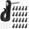 Invalidism 20 Pack Q-Hanger Screw Hooks, Indoor Outdoor Hooks with Phillips Screw, Hooks for Outdoor Lights for Garage Garden Party