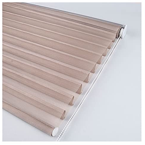 Fensterblenden Doppelschichtrolle Sheer Blinds Lichtfilterung Fensterbehandlungen Datenschutz Lichtsteuerung for Tag und Nacht Stoffvorhang Fensterdekoration mit mehrstufigen Blättern(B,110x180)