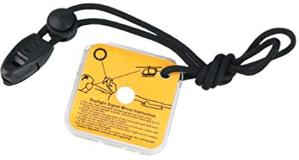 HONMEET Retroreflektor für den Außenbereich Kleiner Signalspiegel sonniger Tag Feldreflektorspiegel Überlebenssignalspiegel Reflektoren rückstrahler Caza jagdf Notspiegel Überlebensspiegel