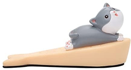 HAOHIZE Door Stoppers,Animal Door Stopper Cute Animal Door Stop Collision Prevention Windproof Prevent Slipping Funny Decorative Wedge Door Stopper (Kitten)