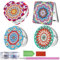 Asfrode Diamond Painting Taschenspiegel, DIY 5d Diamond Personalisiert Reisespiegel Art Craft Kit Kompakte Spiegel Tragbarer Faltbarer Geldbörsenspiegel für Mädchen Frauen Geschenke