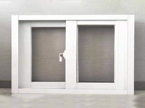 Ersatz-Fenster für Garagentor, Aluminiumrahmen, 5 mm dick, gehärtetes Glas, horizontales Schiebefenster für Schuppen, Badezimmer, Keller und Dachoberlicht, B 100 x 30 cm (B x H x T)