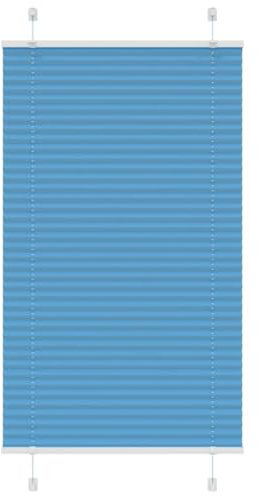 vidaXL Plissee Blau 70x150 cm Stoffbreite 69,4 cm Polyester, Faltrollo, Klemmfix, Plisseerollo, Jalousie, Rollo, Plisseerollo für Fenster