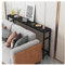 FQQPMS Radiator Cover,Narrow Console Table,Modern Entryway Table,Sofa Table,Side Table For Hallway,Bedside Table，Wall Coffee Table,Narrow Desk (Color : Black-black, Size : 150x20x80cm)