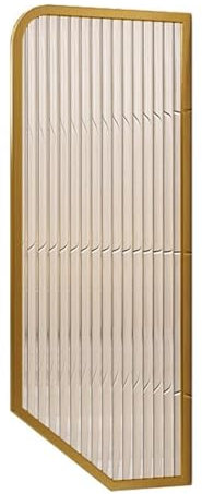 Toilettentrennwände, Urinal-Trennwand, Toiletten-Trennwand, wasserdichte Urinal-Trennwand, Schilfglas-Trennwand, Wandmontierter Urinal-Sichtschutz, for Schulbar, 1 PC(Gold)