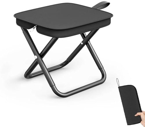 Sgabello Pieghevole Portatile, Sedie Pieghevoli da Esterno, Mini Sgabello da Campeggio, Sgabello Richiudibile, Sgabelli Pieghevoli per Attività All'aria Aperta per Viaggi, Escursioni, Giardino, Picnic