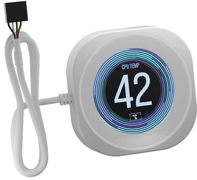 Corsair NAUTILUS RS LCD Module – For NAUTILUS RS and NAUTILUS RS ARGB AIO CPU Coolers – 2.1 IPS LCD Screen, Easy Tool-Free Installation – White