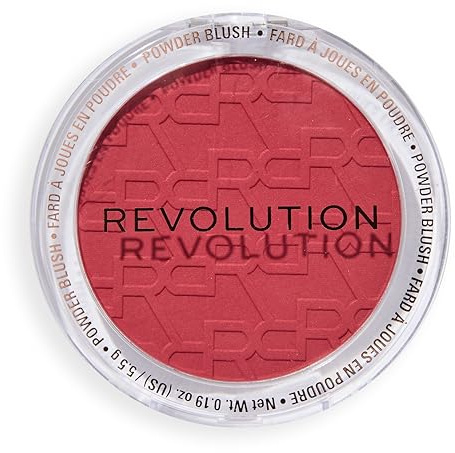 Revolution Blusher Reloaded, Rose Kiss | Talkfreies Puder-Rouge mit Mattem Finish, Reiche Pigmentierung & Aufbaubar, Vegan & Tierversuchsfrei