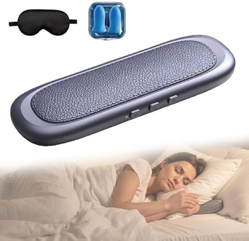 Bluetooth-Knochenschall-Kissenlautsprecher Als Einschlafhilfe, Kissen Lautsprecher Bluetooth, Kissenlautsprecher Bluetooths, Sleep Speaker Pillow, Kabellose Einschlafhilfe Mit Stereo-Bass (1, Blau)