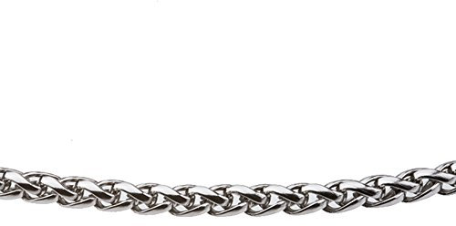 Ernstes Design Halskette Kette Zopfkette Edelstahl 4 mm AK.9 in 42 cm