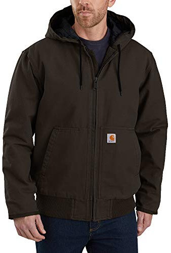 Carhartt Herren Isolierte Active-Jacke mit Lockerer Passform Arbeits-Utility-Oberbekleidung, Dunkelbraun, XL