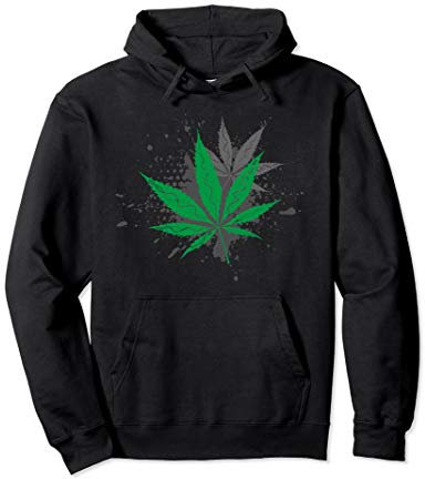 Cannabis Hanfblatt Hanf THC Weed Kiffen Gras Marihuana Pullover Hoodie