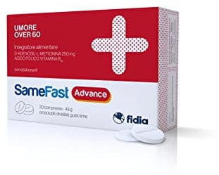 SameFast Advance - Integratore Alimentare per il Tono dell’Umore, Specifico per Donne in Menopausa e Anziani, Senza Glutine e Lattosio, Confezione da 20 Compresse Orosolubili Divisibili Gusto Lime