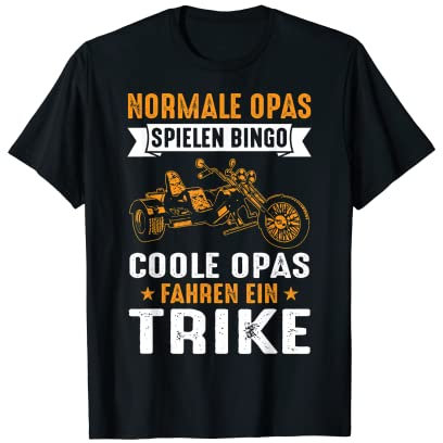 Herren Normale Opas spielen Bingo Trike Fahrer Dreirad Triker Opa T-Shirt