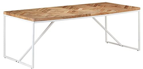 MUSEVANE Esstisch 200x90x76 cm Massivholz Akazie und Mango