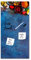 Memoboard Azure Spices L 30 x 60 cm | Magnettafel aus Glas zum beschriften hochkant | Optimal geeignet für Küche und Esszimmer als funktionaler Eyecatcher | Gewürze Kräuter Öl Tomaten Pfeffer Blau