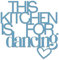Declea Schriftzug aus Holz zum Aufhängen This Kitchen is for Dancing, ideal für die Küche - Dekoration für Zuhause, Küche, Restaurants und Lokale, dekorativer Schriftzug aus Holz, handgefertigt