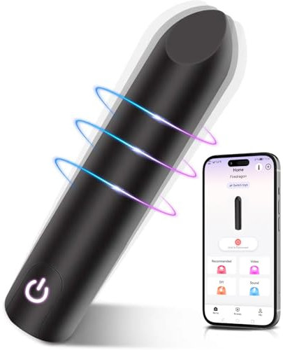 Bullet Vibrator Sex Toys, Adult Toys for Women Dildo Vibrators with Angled Tip for Precision Clitoral Stimulation G Spot Stimulator Sex toys4women Lipstick Vibe 10 Modes APP Toys4couples Men & Women