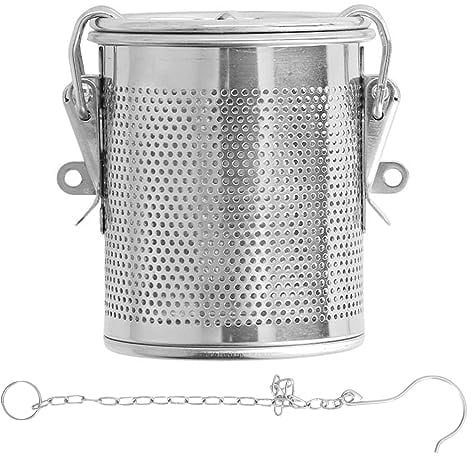 Filtre à épices en Acier Inoxydable, Grande Passoire à Thé, Passoire à Thé en Maille Réutilisable, Infuseur à épices de Cuisine, Panier de Séparation des Assaisonnements pour la(0.3L)