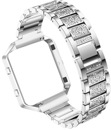 Uonlytech Metal Diamond Watch Strap Compatible Replacement Band Watchband Watch Accessories