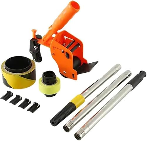 YANGYANGDA Masking Tape Machine Kit mit ausziehbarer Stange für Wand- und Bodenmalerei - 2-in-1 Klebebandspender und Aufkleber-Applikator-Werkzeug-Set