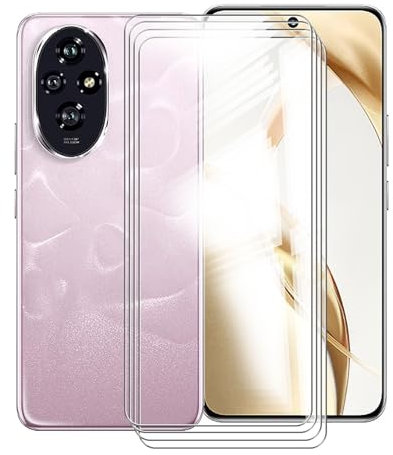 KJYFOANI Verre Trempé pour Honor 200 (6.70), [4 Pièces] Film Protection Ecran en Verre trempé, HD Anti Rayures, sans Bulles, pour Honor 200 Vitre Protection.