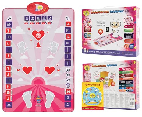 Tapis de prière Musulman Enfant - Tapis de prière Musulman électronique pour Apprendre la Salat - Tapis prière avec 15 Langues et Haut-Parleur - Livres islamiques pour Les 3 à 8 Ans par My Salah Mat