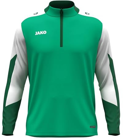 JAKO Unisex Ziptop Dynamic, grün/weiß/dunkelgrün, XL